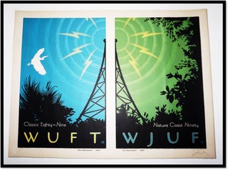 WUFT-WJUF Anniversary Poster Limited Edition Artist Signed 2007 [North Florida