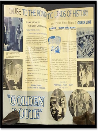 'Golden Route' Voyage Tours to Greece, The Holy Land, Egypt, Israel. 1965. Greek Line.