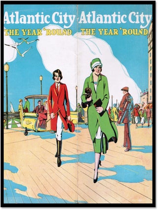 Atlantic City The Year 'Round' [Travel Brochure] [Art Deco]