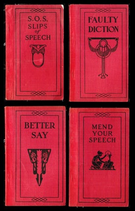 Item #17213 Funk & Wagnalls Set of Public Speaking Booklets. Better Say; S. O. S. Slips of...