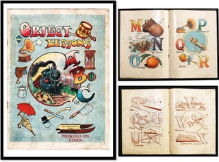 Item #17323 Object Lessons ABC Printed on Linen [# 879] [Alphabet books]. M. A. Donohue, Co