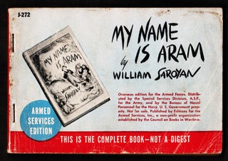 Item #17436 My Name is Aram. William Saroyan