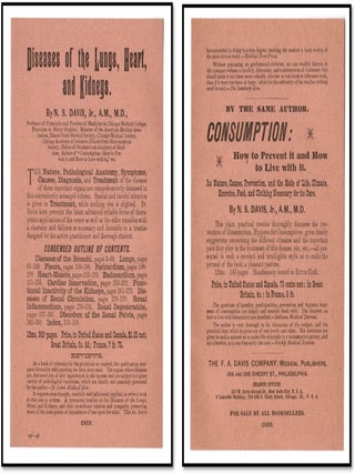 Three Book Advertisements from F. A. Davis Co., Medical Publishers and Booksellers