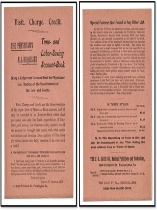 Three Book Advertisements from F. A. Davis Co., Medical Publishers and Booksellers