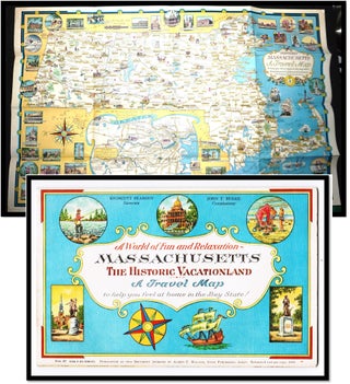 Item #17659 A World of Fun & Relaxation: Massachusetts: The Historic Vacationland: A Travel Map...