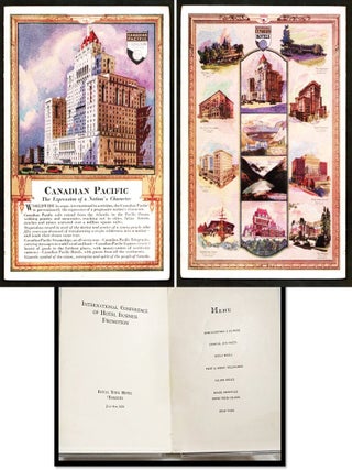 Item #17663 Menu: International Conference of Hotel Business Promotion; Royal York Hotel,...