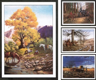 Item #17669 Four Lithographs of the Old West by Andy Dagosta [Western Realistic]. Andy Dagosta