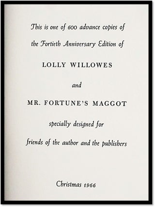 Lolly Willows Mr. Fortune's Maggot