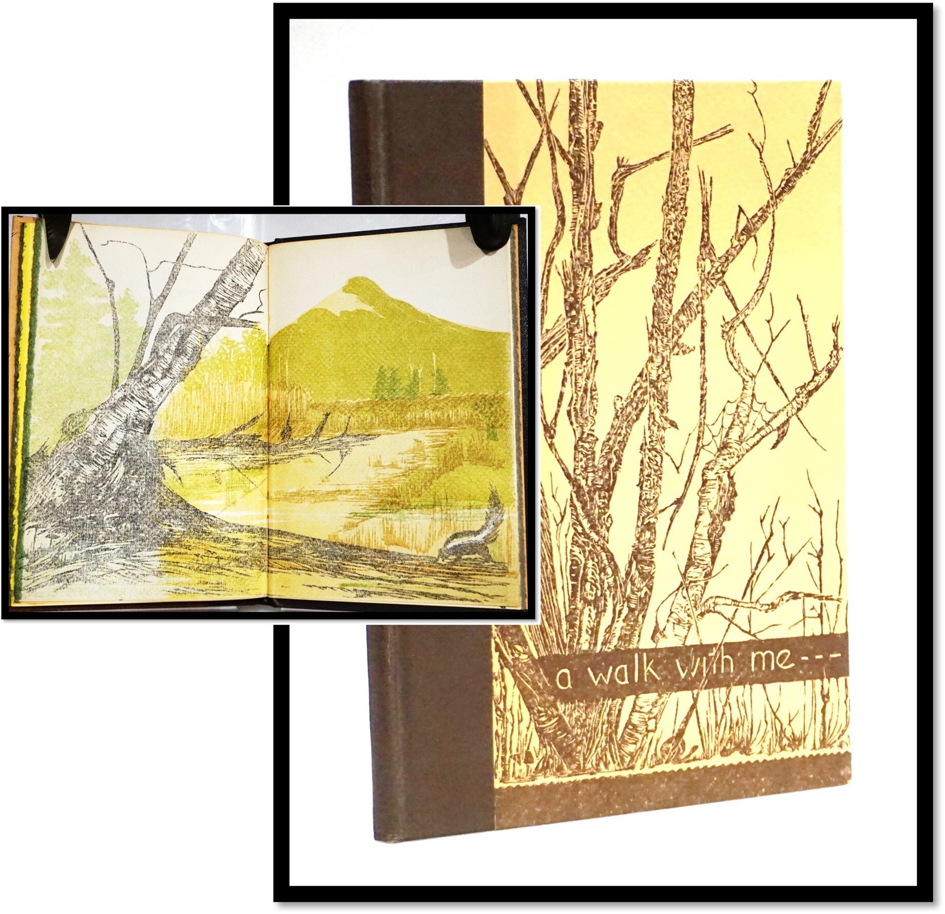 A Walk With Me Nature Poetry Woodcut Prints | Gwen Frostic