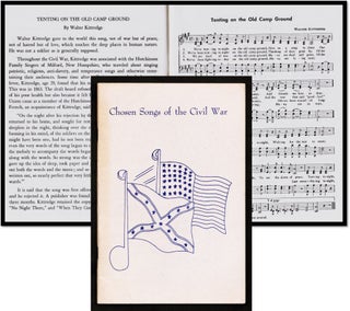 Item #17761 Chosen Songs of the Civil War: The Sweet Sixteen [Confederacy]. 162 the Students in...