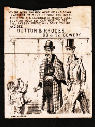 Dutton & Rhodes Fine Clothing Mechanical Trade Card c1880