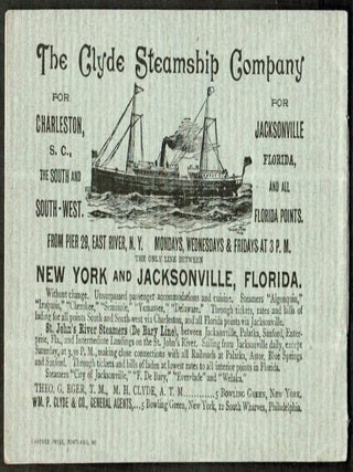 Sanford House, Sanford, Florida. 1892-93 Season. [Clyde Steamship Company]