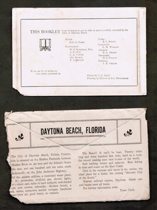 Daytona, Florida The Most Wonderful Beach in the World [c1915 Photo Book with Mailing Envelope]