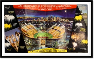 31st Annual Orange Bowl Festival of Color Brochure of Events. 1965 Featuring Texas vs Alabama. [Joe Namath's Last Game]