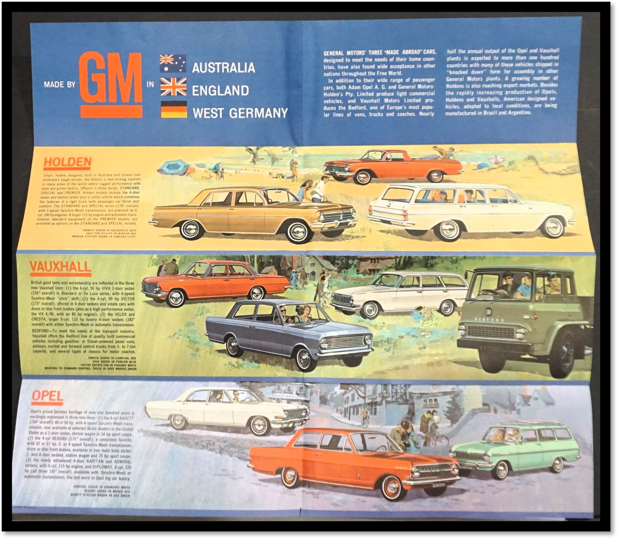 G M General Motors Overseas Operations Promotional Brochure 1964 New York  World's Fair