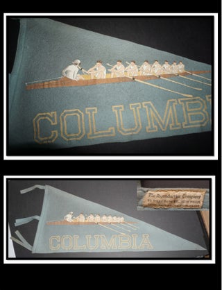 Item #18082 Vintage c1910 Columbia University, New York City Felt Pennant Featuring Crew /...