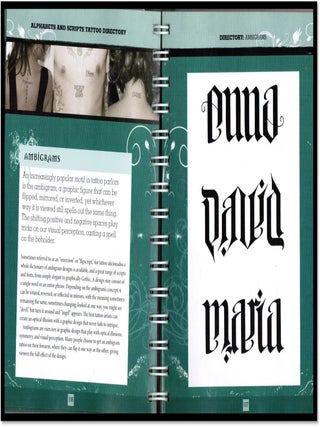Alphabets & Scripts Tattoo Design Directory