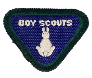 Item #18158 Boy Scout Badge Observer Wolf Cub Badge from Cuba c1959 Unused