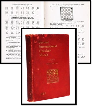 Item #18160 Second International Checker Match : America Vs. Great Britain, Hotel Alamac, New...