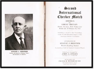 Second International Checker Match : America Vs. Great Britain, Hotel Alamac, New York City, February 28 - March 10, 1927