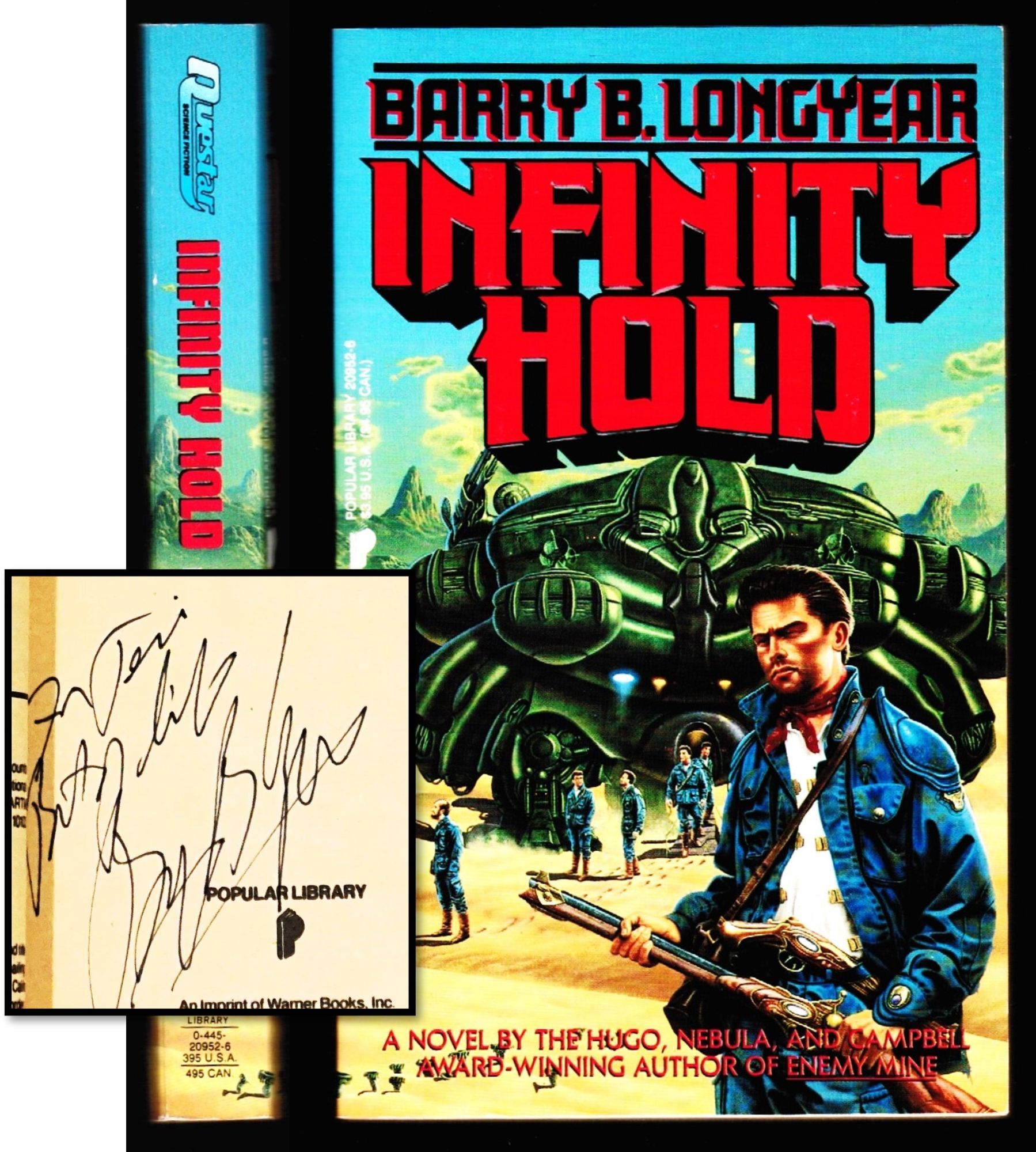 Infinity Hold Book 1 in the trilogy Signed | Barry B. Longyear