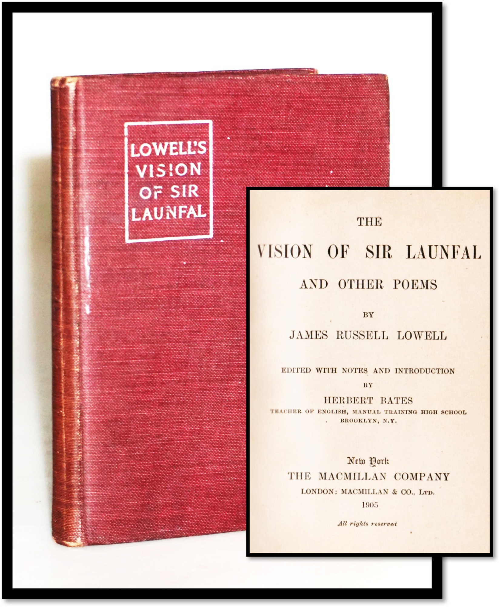 Item #18376 The Vision of Sir Launfal and other Poems. James Russell Lowell