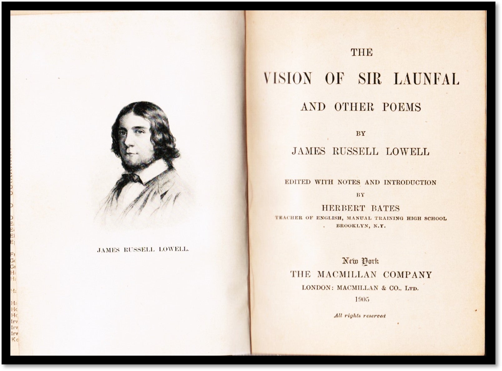 The Vision of Sir Launfal and other Poems