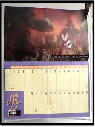 Energizer Bunny 1995 Calendar