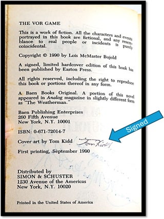 The Vor Game [Signed Author and Artist] [Vorkosigan Saga #6] [Hugo Award]