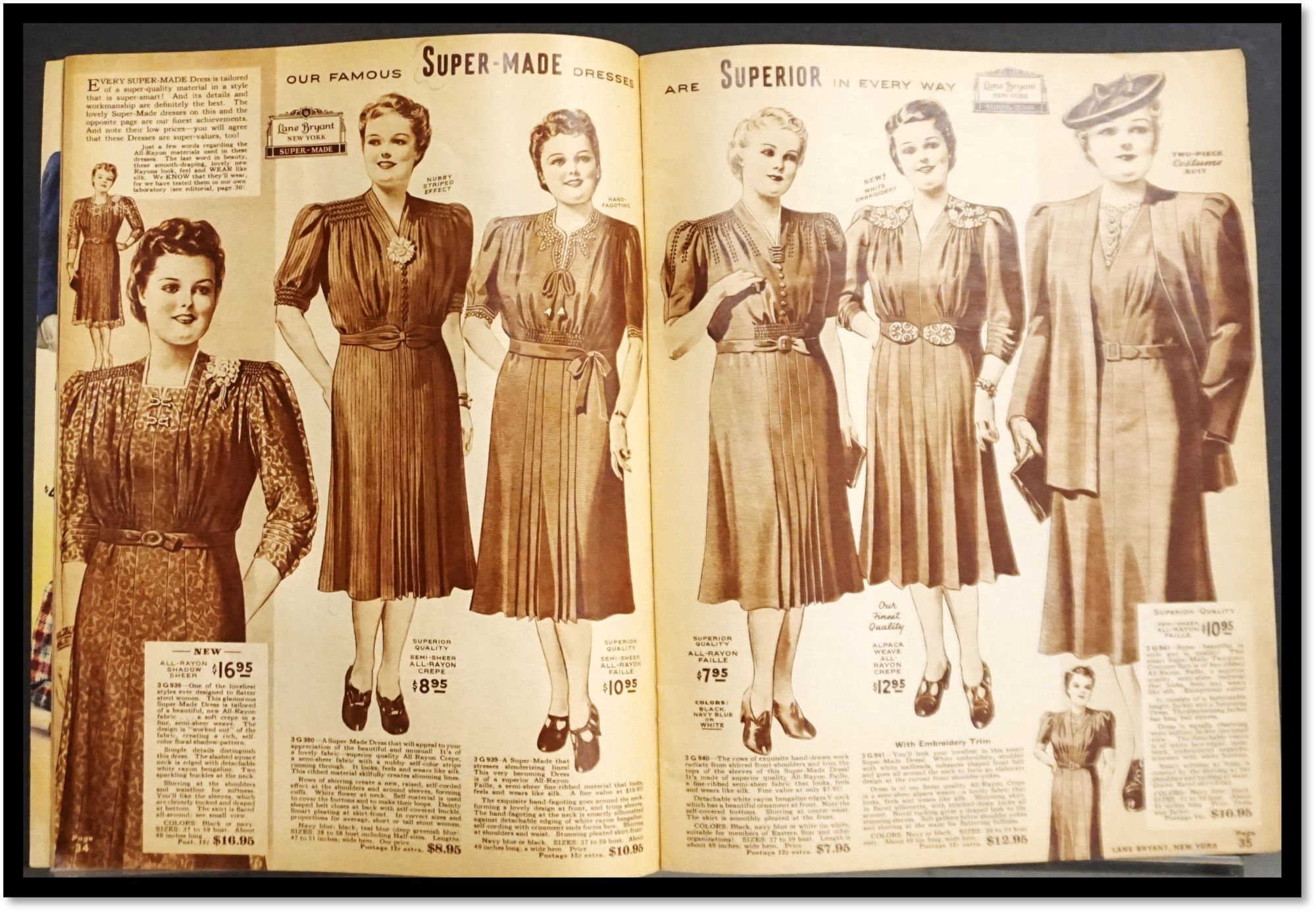 Fashion / Lane Bryant Catalog Style Book of Slenderizing Spring