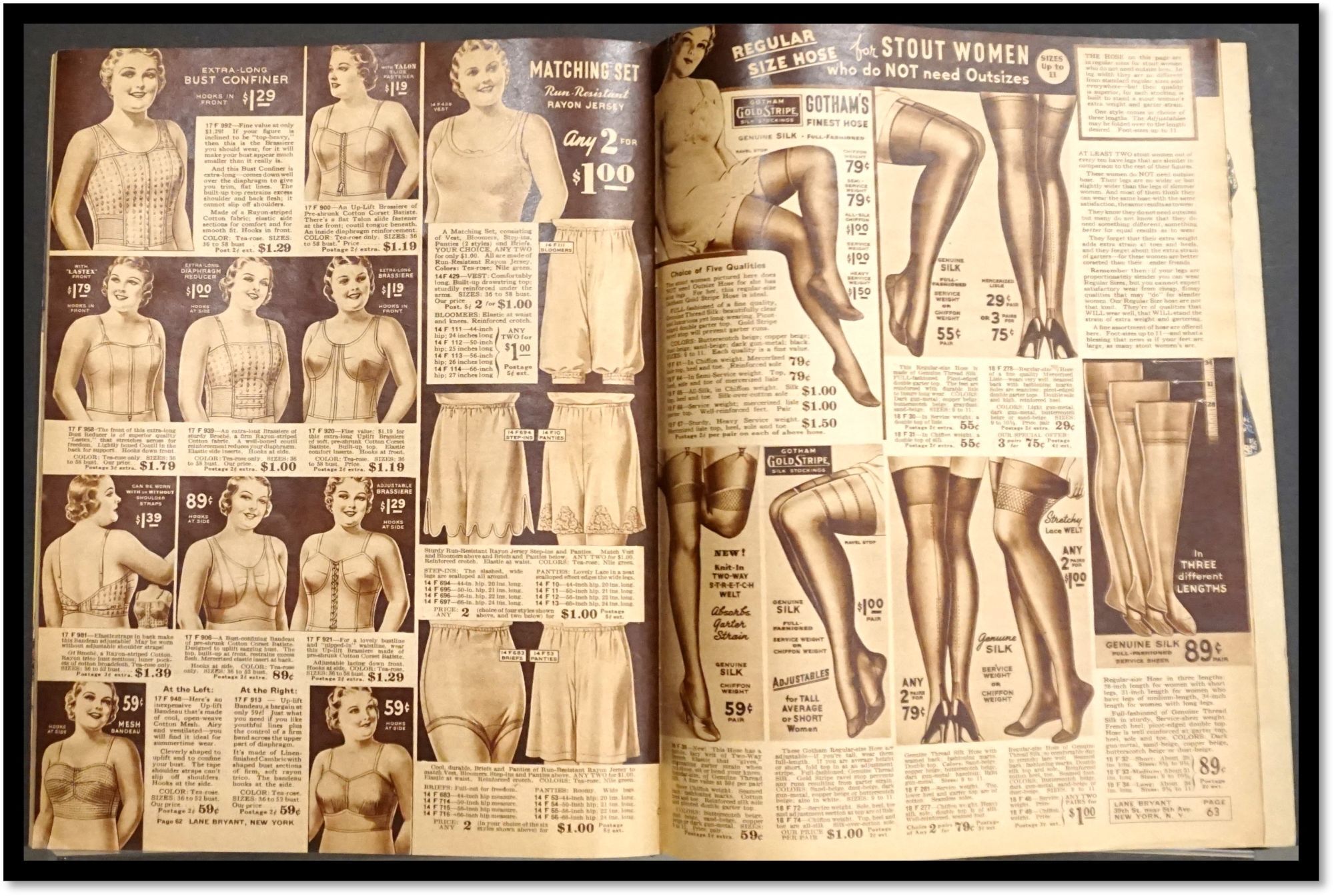 Slenderizing Woman’s Fashion Lane Bryant Catalog: The Style Book of Slenderizing ...
