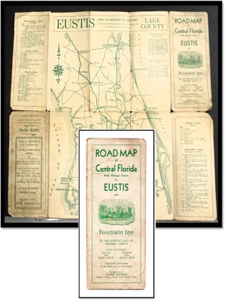 Item #18685 Road Map of Central Florida with Millage Charts to Eustis and Fountain Inn. Lester...