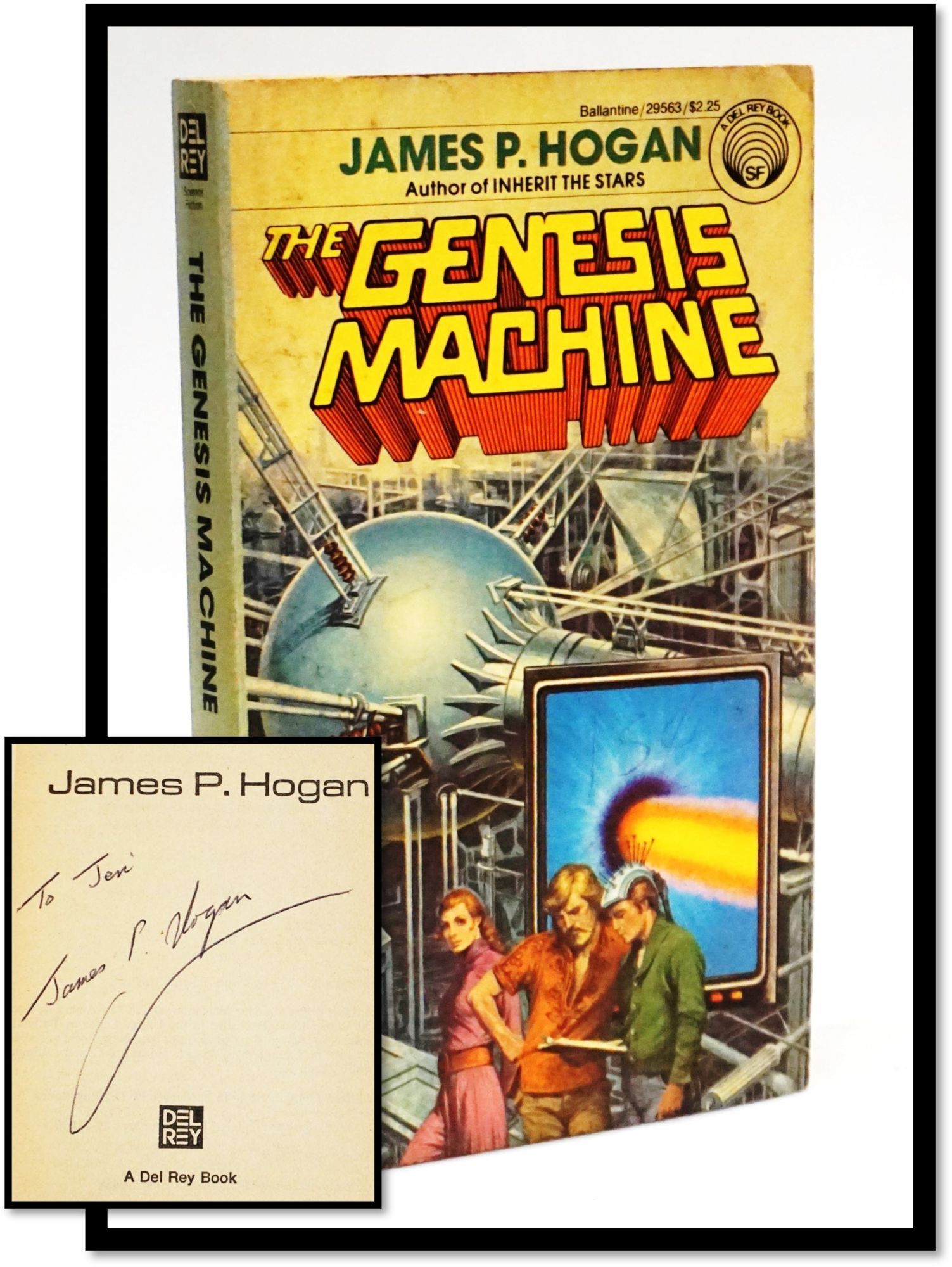 The Genesis Machine Signed | James P. Hogan | Third Printing