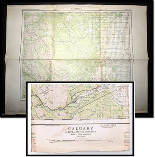 Item #18808 Topographical Map: Calgary Alberta-British Columbia West of the Fifth Meridian. 1959....