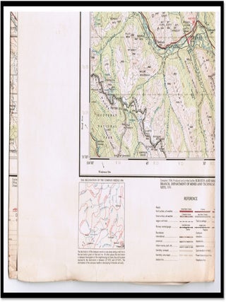Topographical Map: Calgary Alberta-British Columbia West of the Fifth Meridian. 1959. National Topographic System Sheet 82-O.
