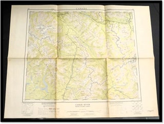 Topographical Map: Canoe River; National Topographic System Sheet 83D. 1963 Alberta-British Columbia, Canada
