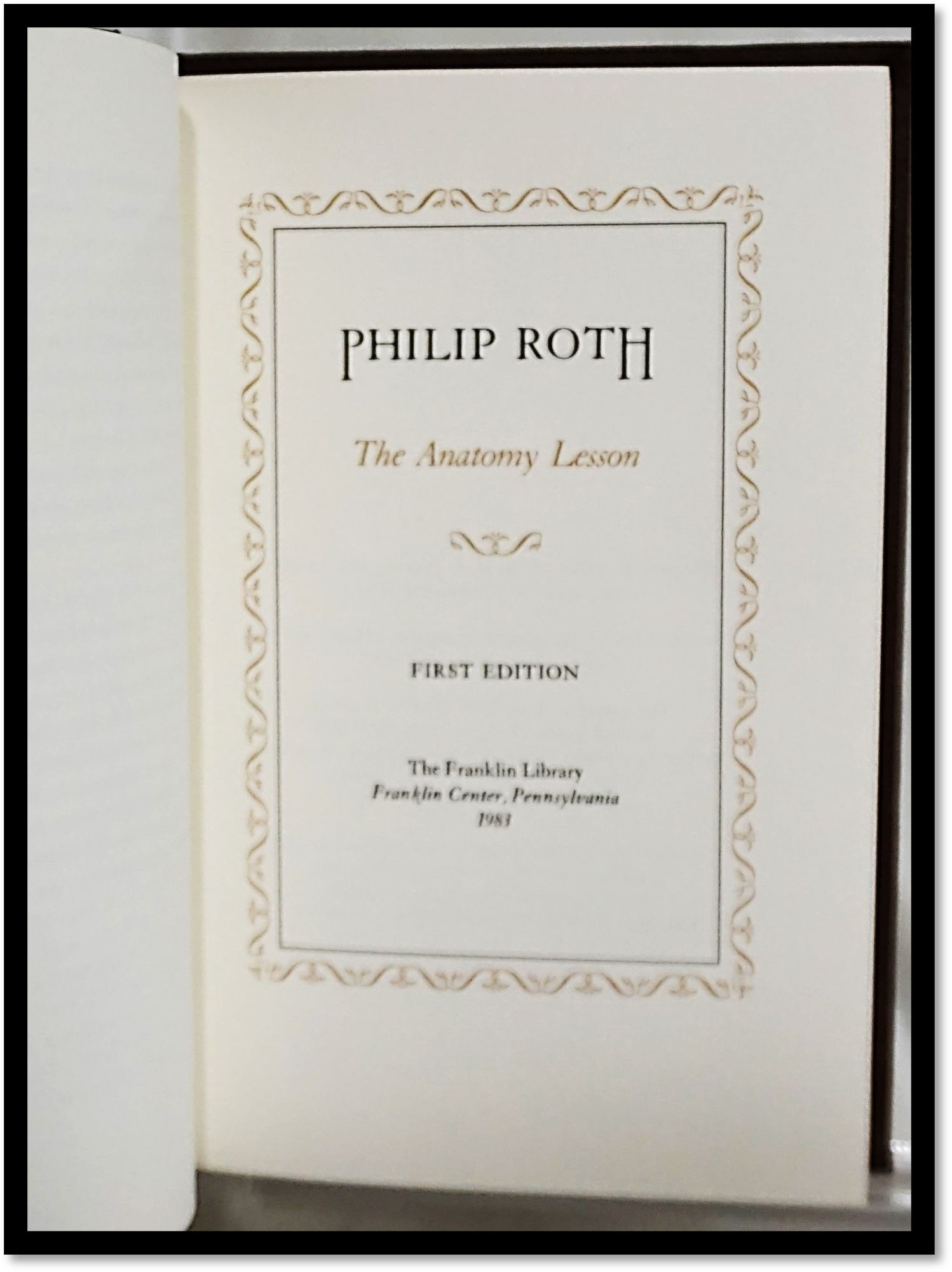 The Anatomy Lesson | Philip Roth | First Edition, Thus