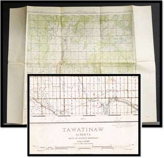 Item #19050 Topographical Map: National Topographic System Sheet 83-I. 1955 Tawatinaw, Alberta,...