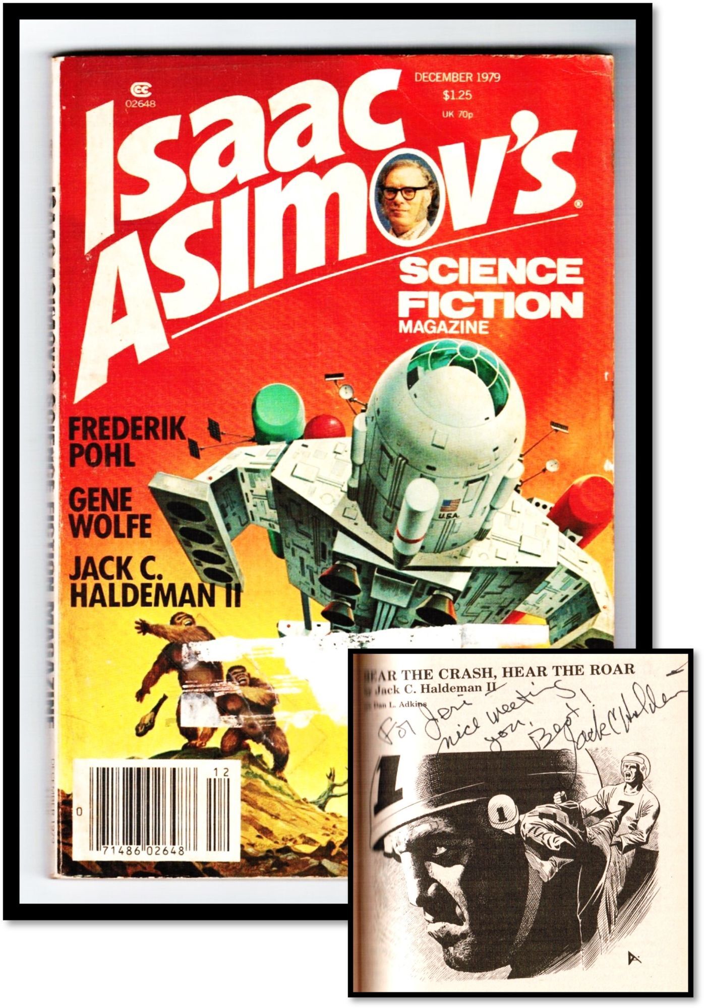 Isaac Asimov's Science Fiction Magazine December 1979; Signed by