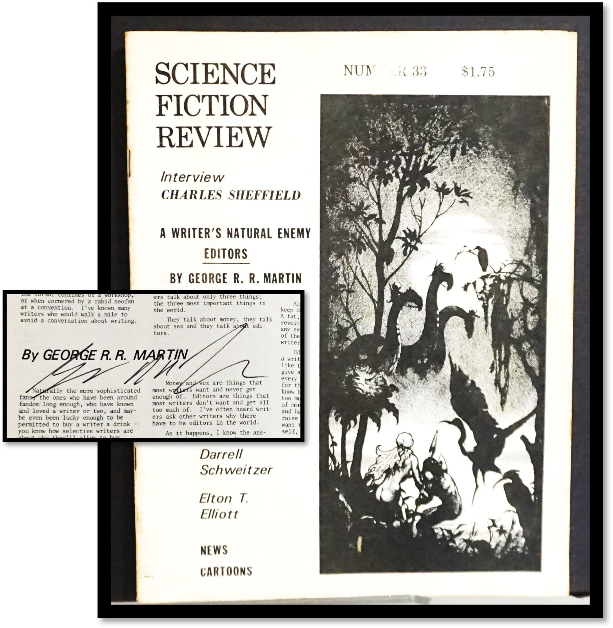 Science Fiction Review. November 1979 - Vol. 8 No.5 Fanzine Signed