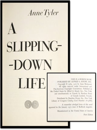 A Slipping-Down Life [Signed First Edition] [Scarce Early Novel]