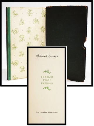 Item #19340 Selected Essays. Ralph Waldo Emerson