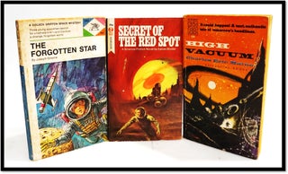 Item #19355 3 Vintage Science Fiction Novels: The Forgotten Star, Secret of The Red Spot, and...