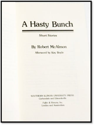 A Hasty Bunch: Short Stories