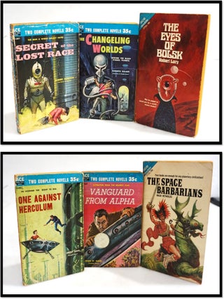 Item #19418 Three Ace Doubles: 6 Vintage Science Fiction Novels. Mack Reynolds, Lory Robert,...