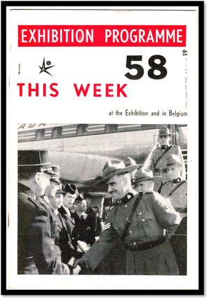 Item #19558 This Week at the Exhibition and in Belgium: No 19 August 22nd 1958. Official...