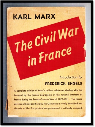 Item #19648 Civil War in France. Karl Marx, Frederick Engels