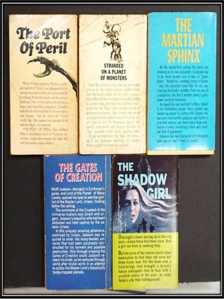 5 Vintage Ace Science Fiction Pulps: The Gates of Creation; The Martian Sphinx; The Shadow Girl; The Port of Peril; The Escape Orbit