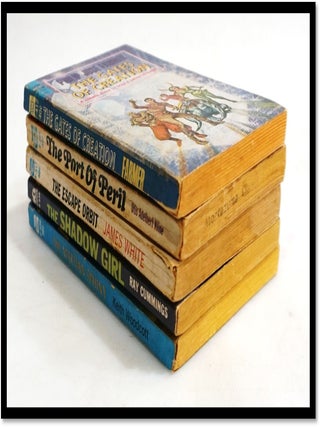 5 Vintage Ace Science Fiction Pulps: The Gates of Creation; The Martian Sphinx; The Shadow Girl; The Port of Peril; The Escape Orbit
