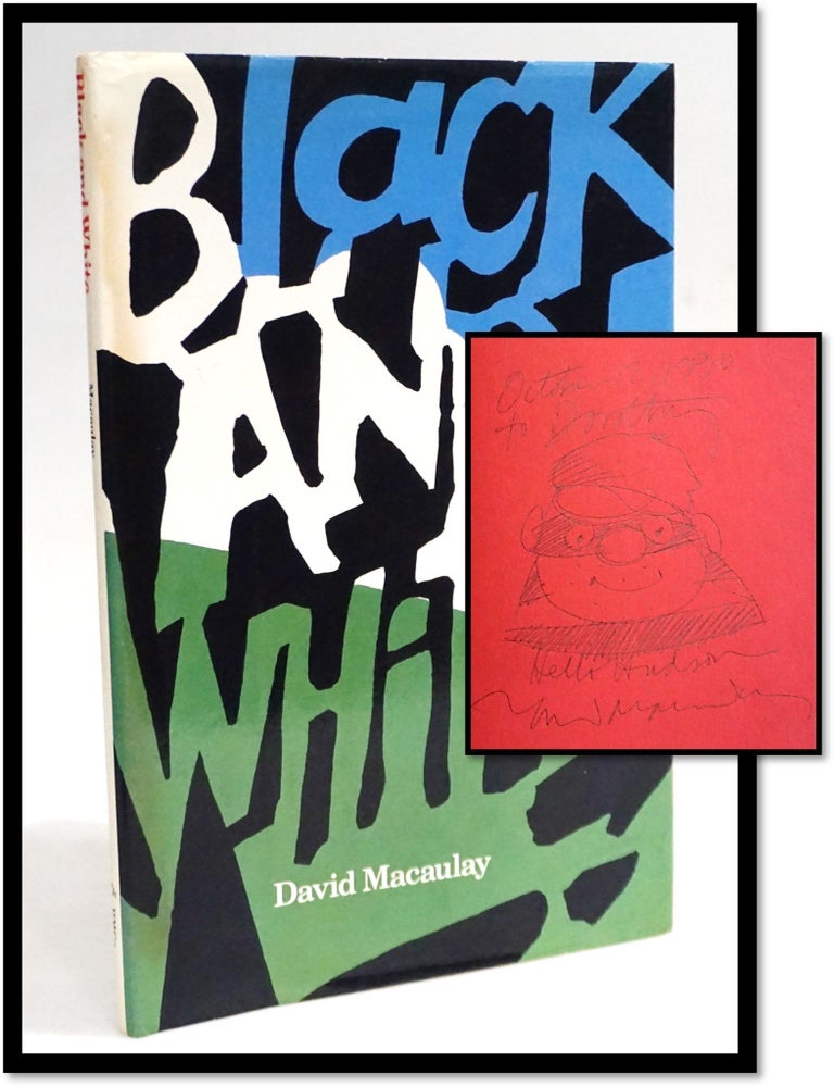 Item #19677 Black and White [Signed w/ Original Hand Drawn Doddle] [Caldecott Medal]. David Macaulay.